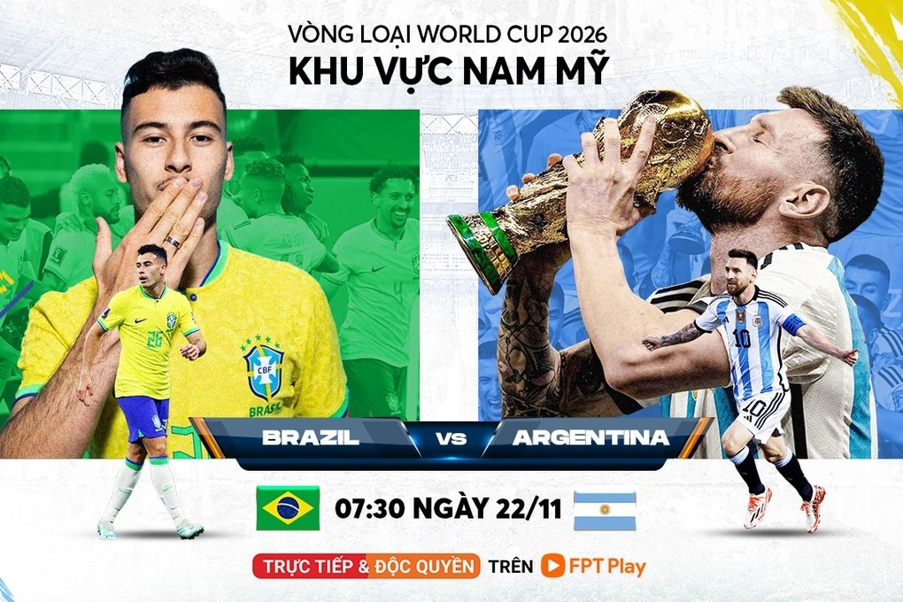 FPT Play exclusively shows the Brazil - Argentina match 3